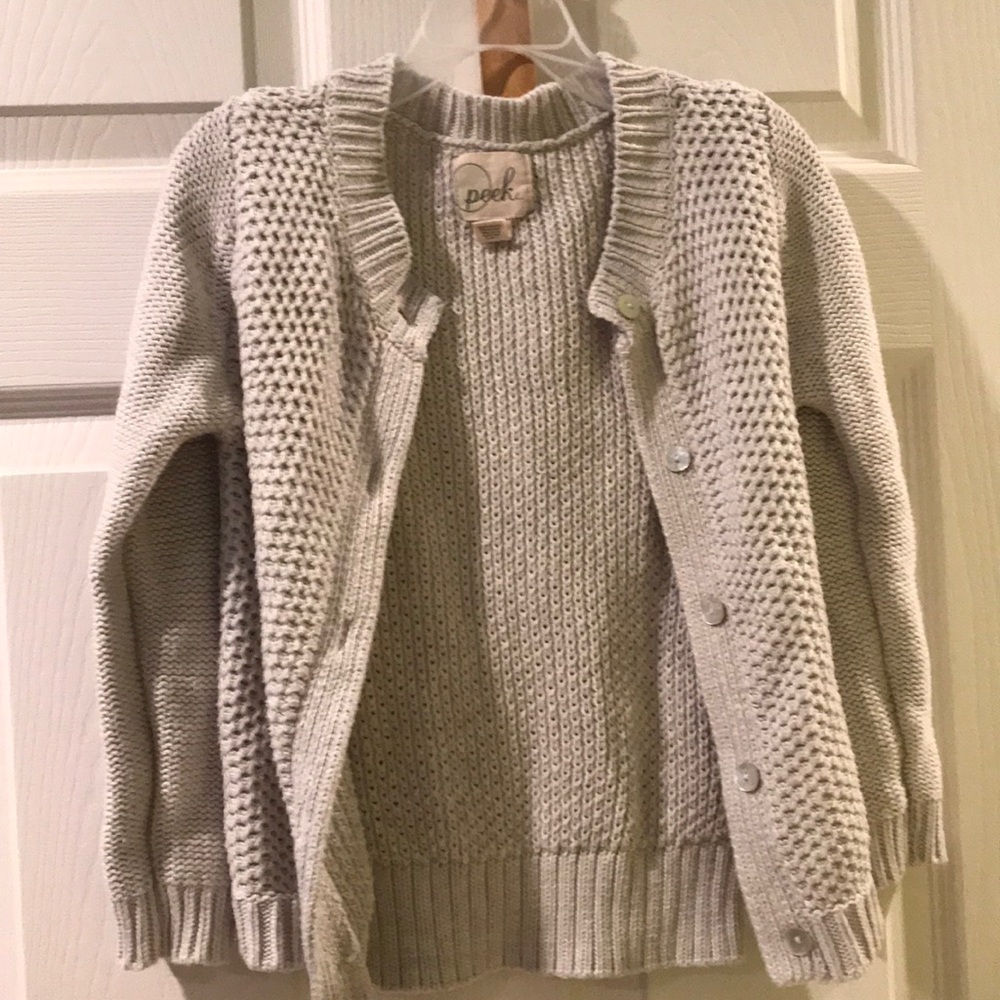 Peek brand cardigan, size 6-7 girls. like new